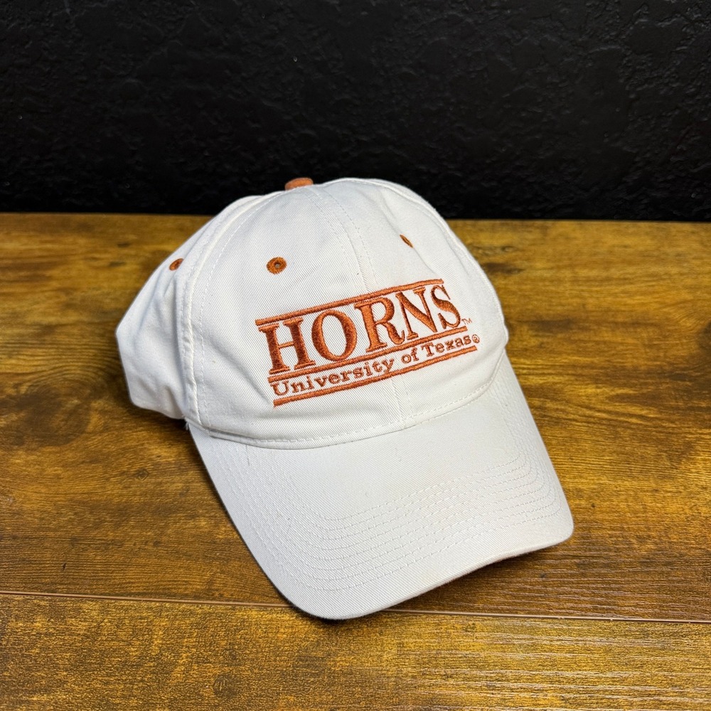 The Game Texas Longhorns Horns White Burnt Orange Cotton Snapback Hat OSFA
